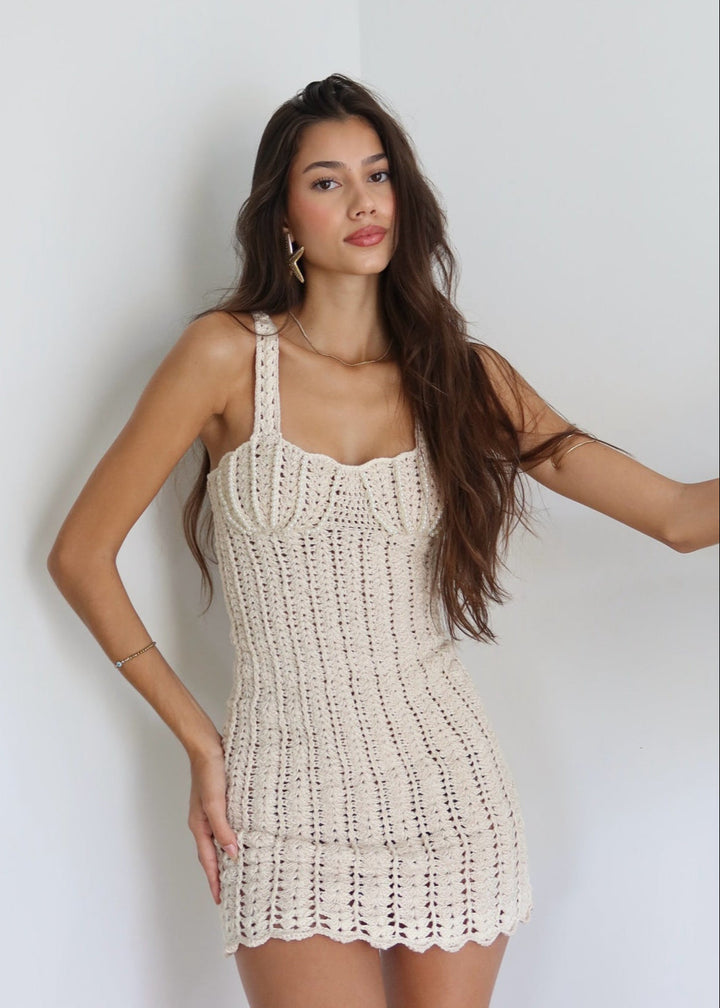 Yüksek Bel Kırkma Bodycon Mini Elbise