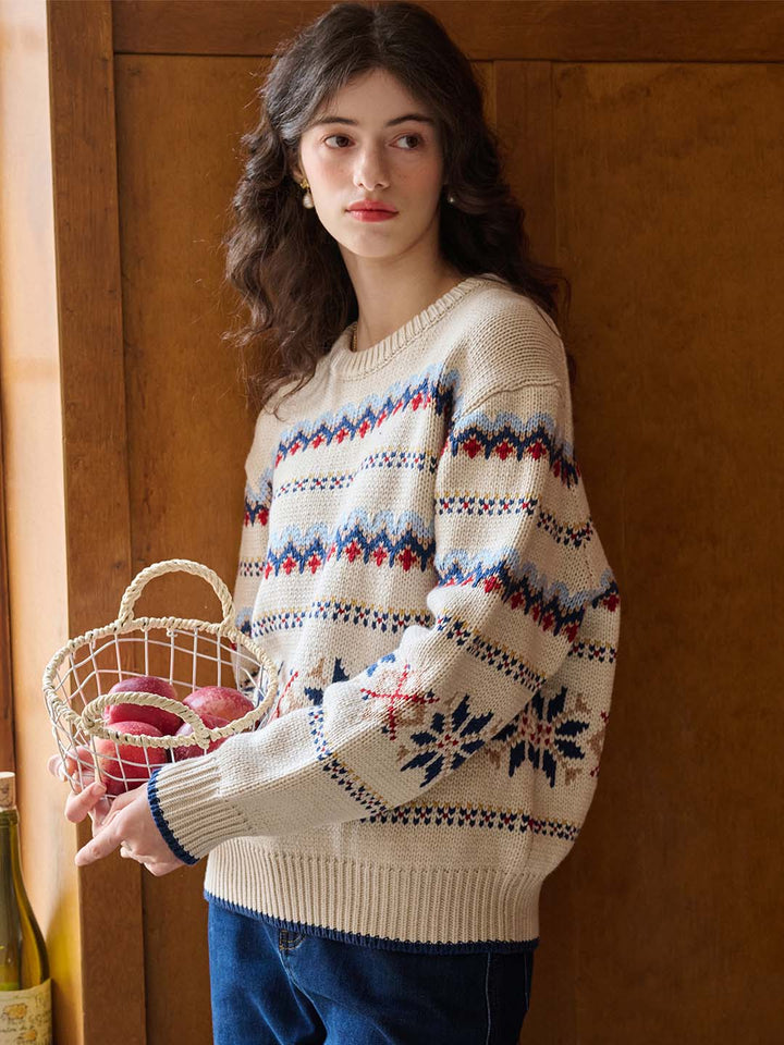 Melanie Ribanalı Geometrik Kazak