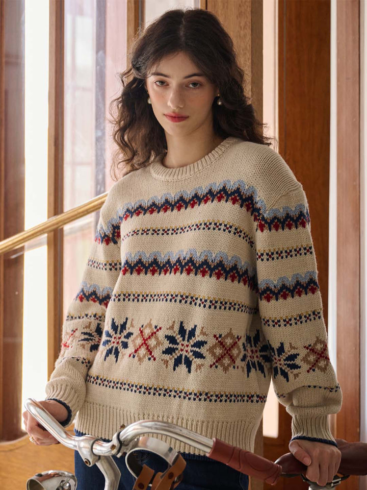 Melanie Ribanalı Geometrik Kazak