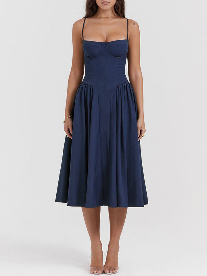 Straplez Midi Elbise