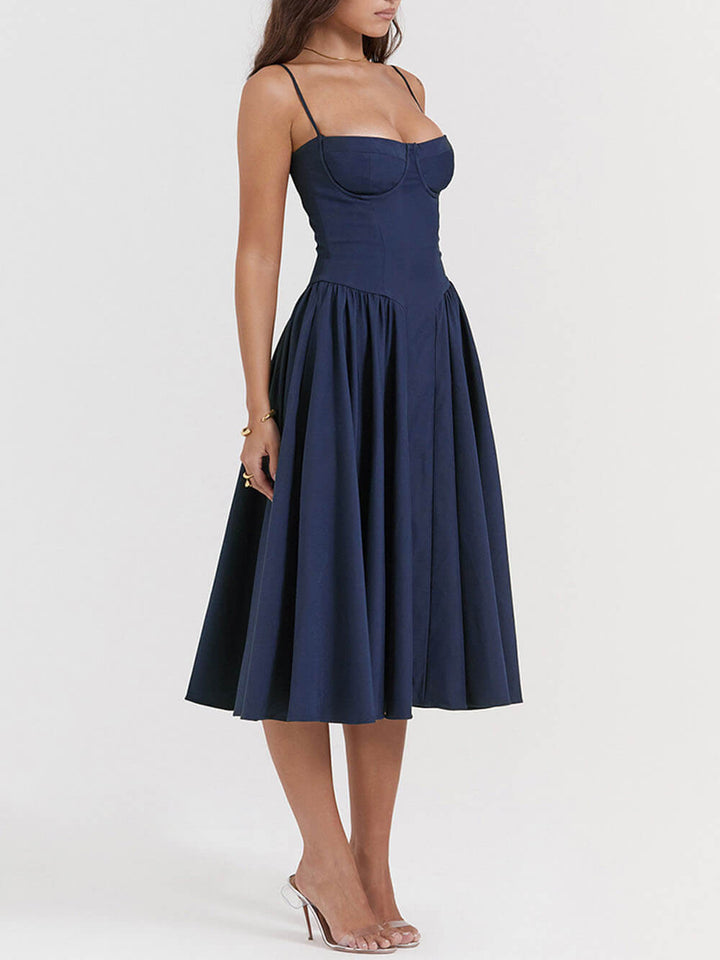 Straplez Midi Elbise