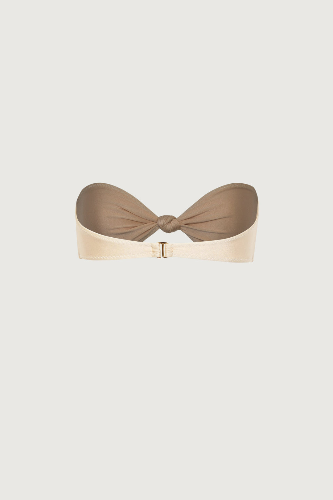 Yüksek Bel Düğüm Detaylı Bandeau Bikini Takımı