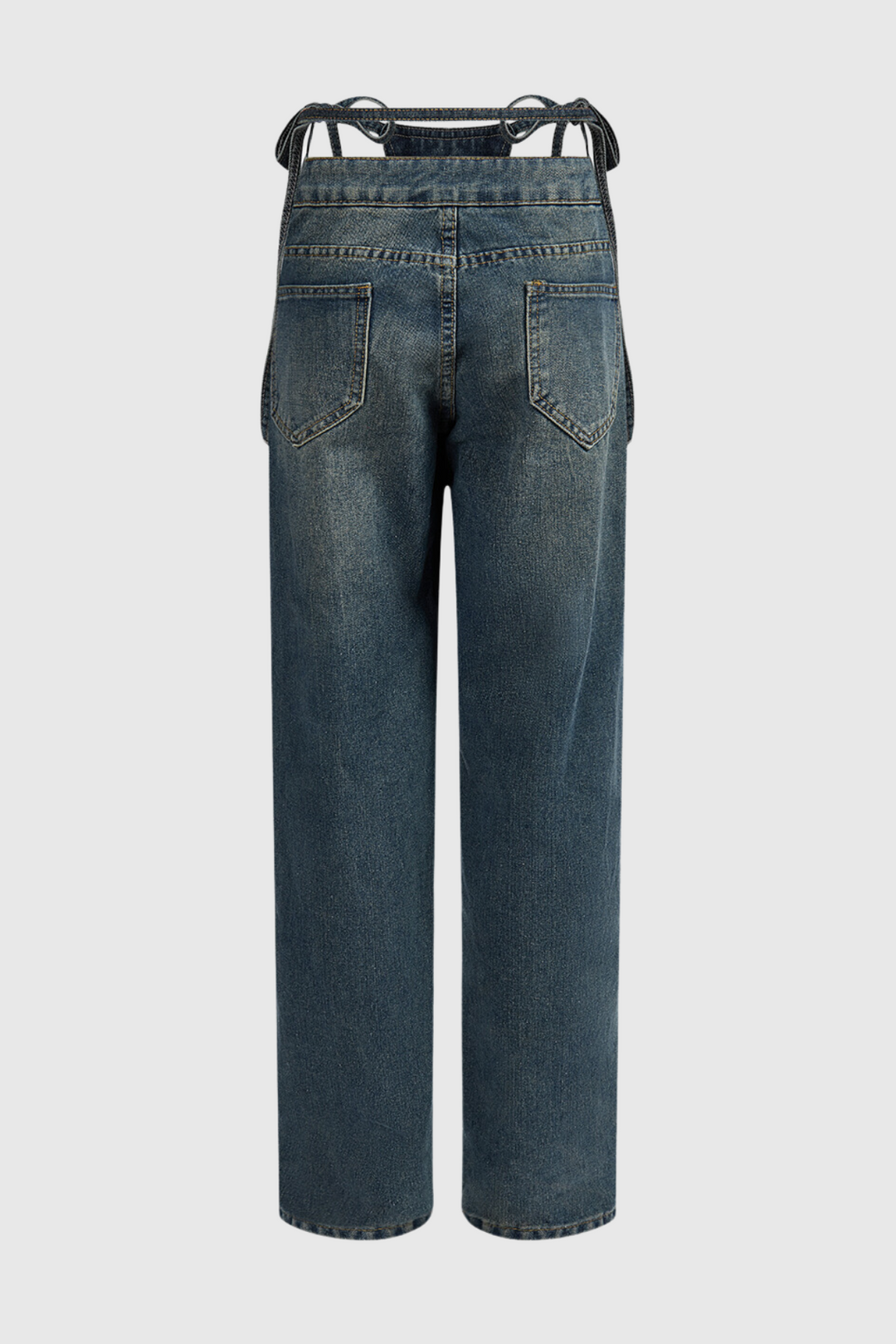 Keyla Yüksek Bel Bağcıklı Jean