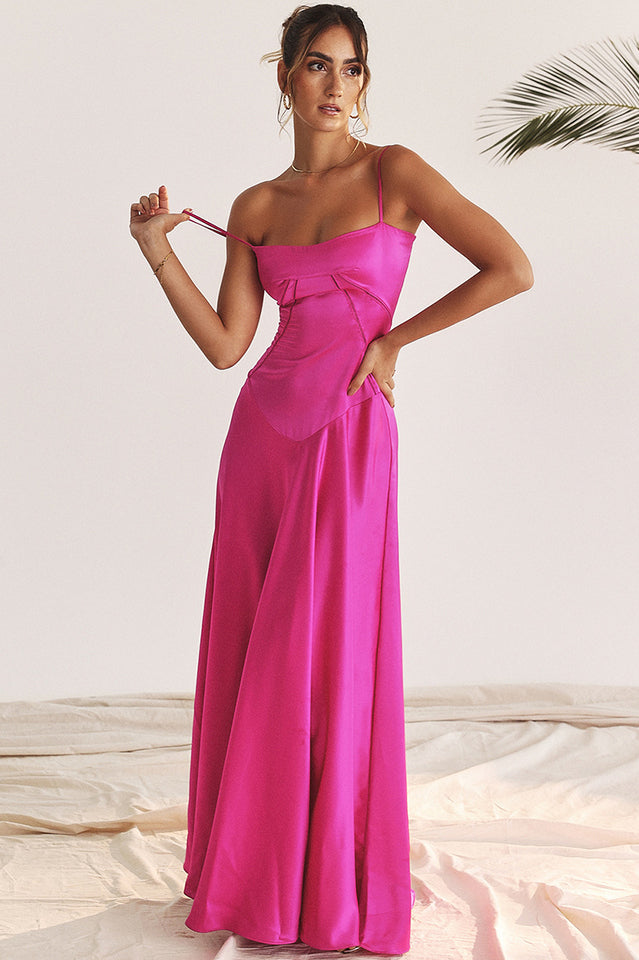 Siyah Dantel Maxi Elbise