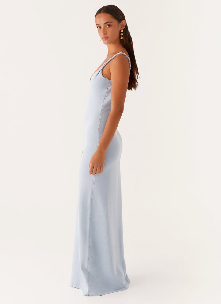 Anastasia Mavi Maxi Elbise
