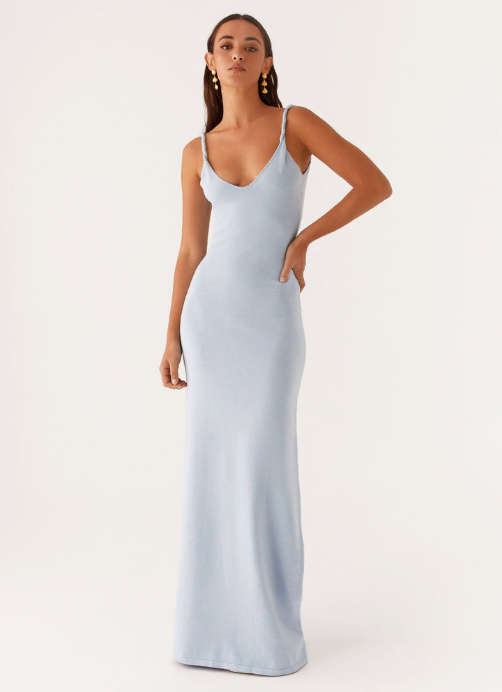 Anastasia Mavi Maxi Elbise
