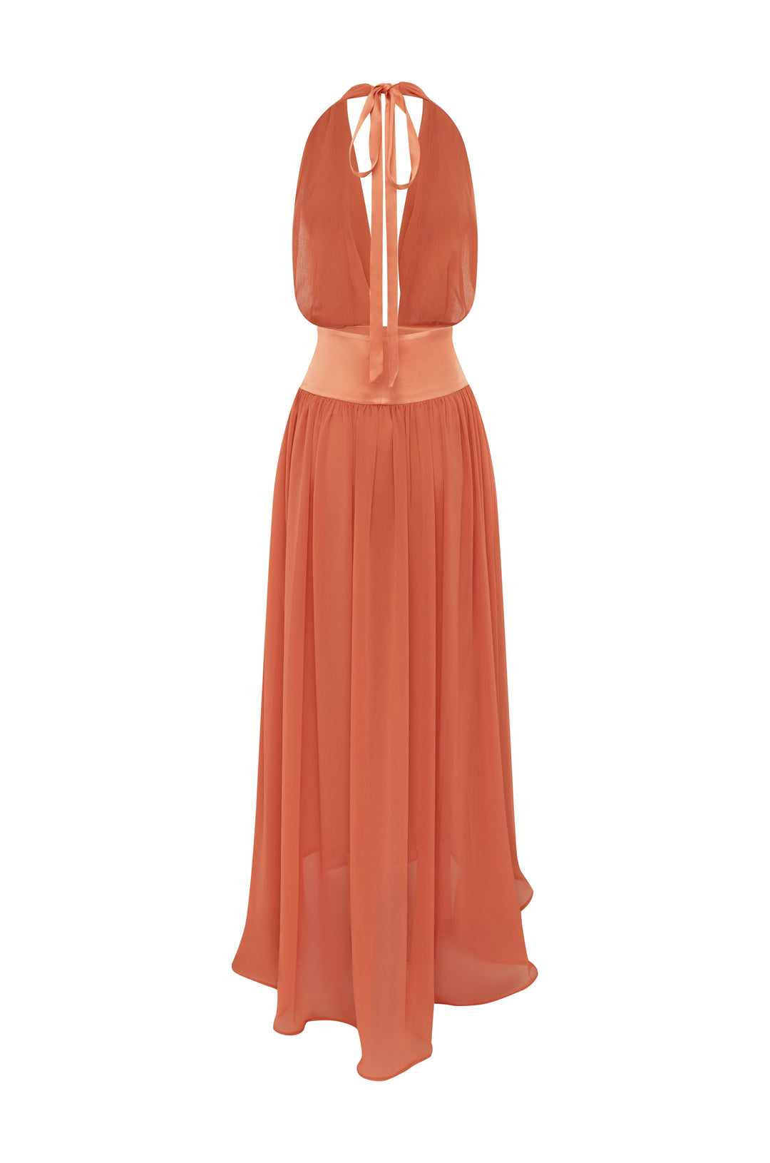 Somon Renkli Modern Serena Elbise