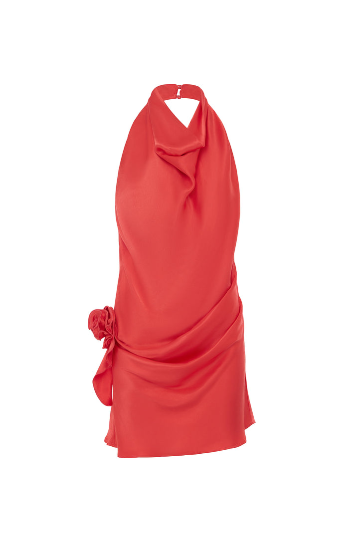 Rosa Elbise - Modern Punch Kırmızı Yaz Mini Elbisesi