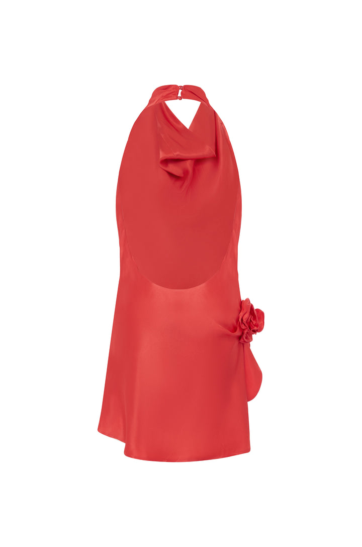 Rosa Elbise - Modern Punch Kırmızı Yaz Mini Elbisesi