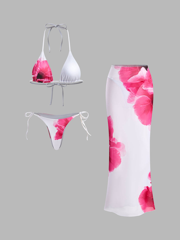 Şeffaf Etekli Lüks Bikini Takımı