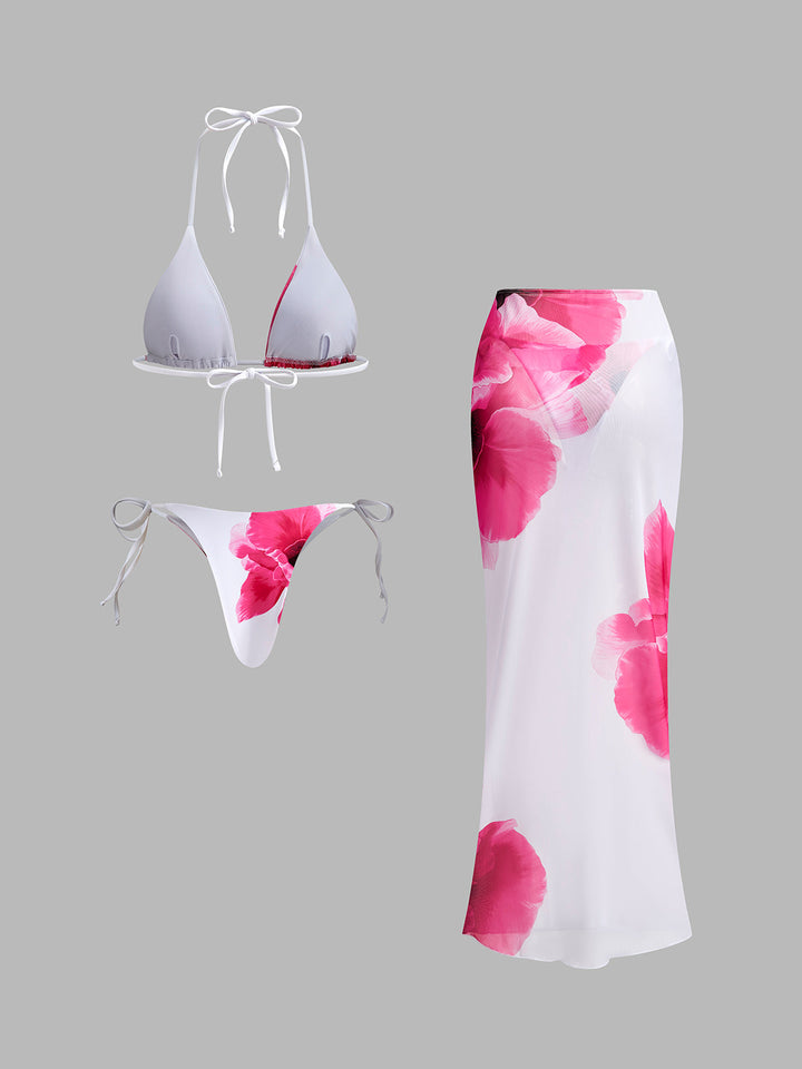 Şeffaf Etekli Lüks Bikini Takımı