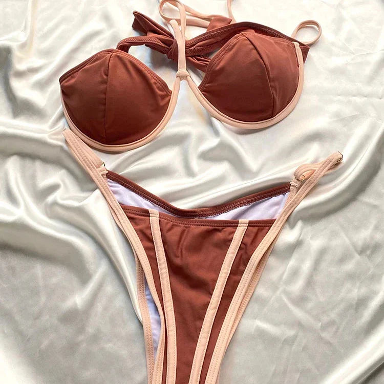 Yüksek Bel Lüks Bikini Seti