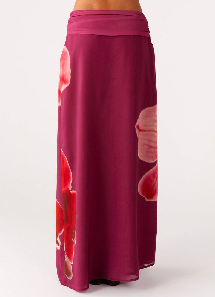 Violette Bloom Kızaran Çiçekli Maxi Etek