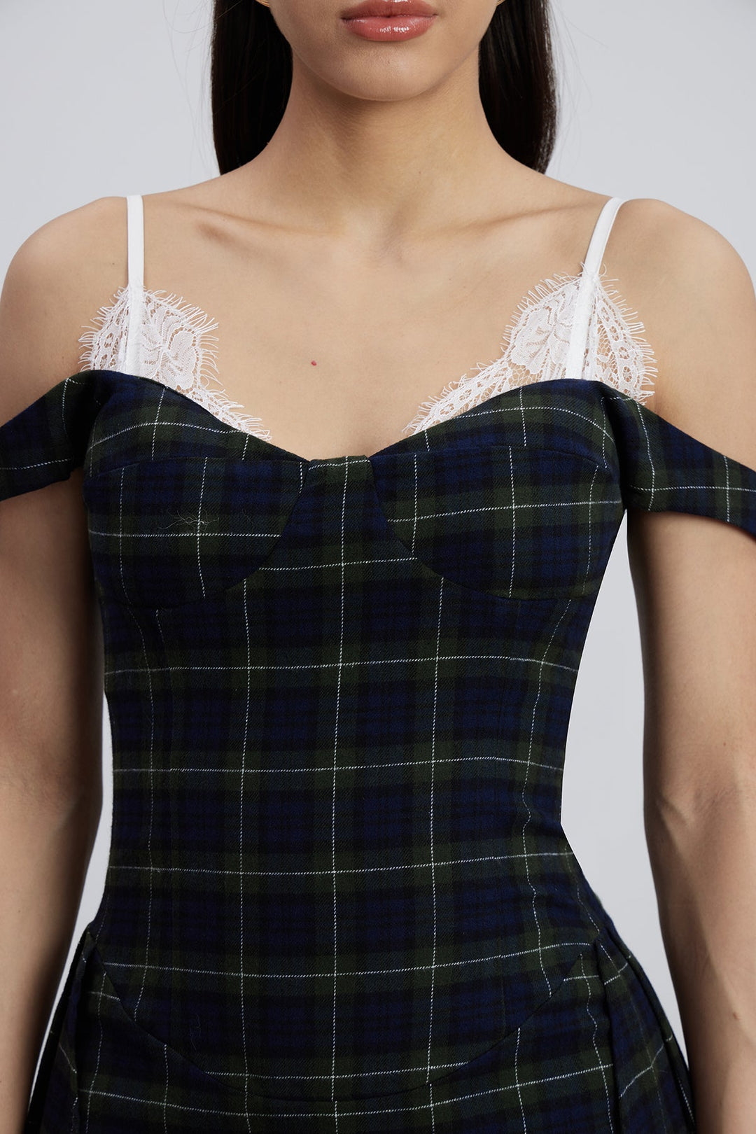 Izgara Fringe Yüksek Bel Mini Elbise
