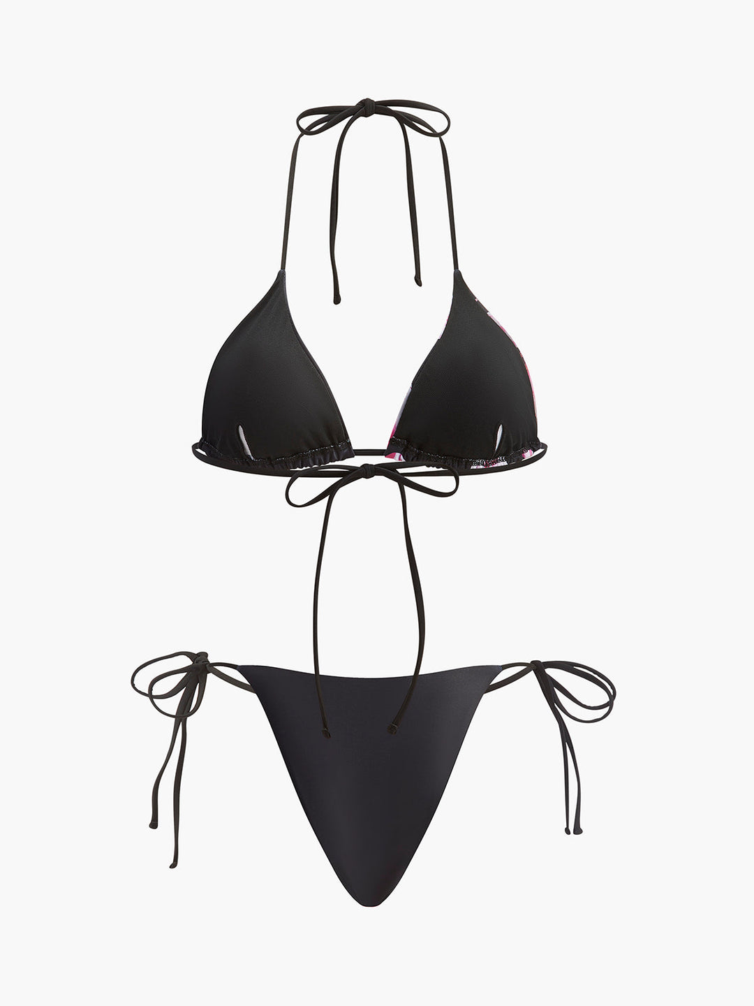 Çiçek Desenli Bikini ve Etek Takımı