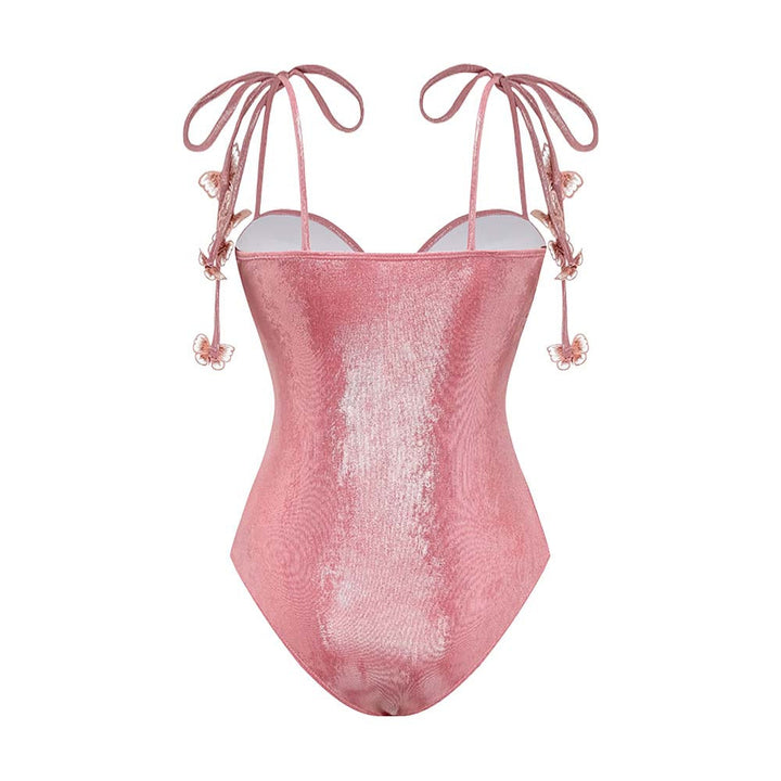Şık Kelebek Desenli Etekli Monokini