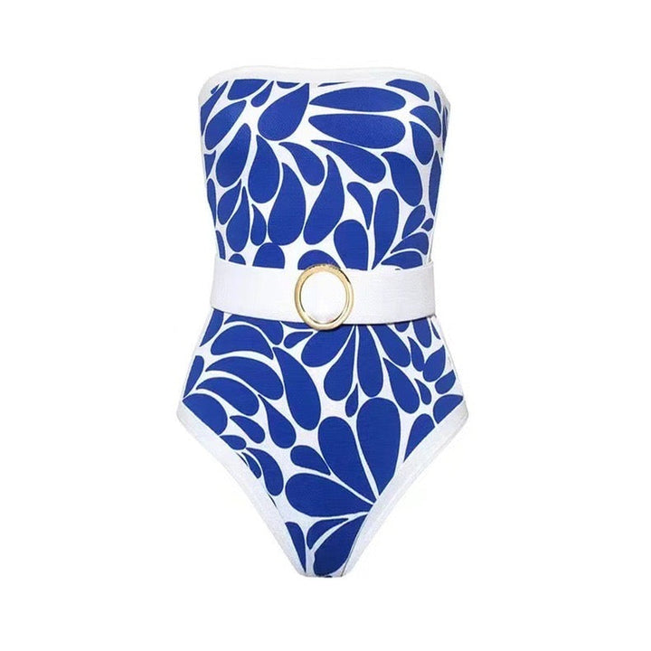 Yüksek Bel Uzun Kapaklı Tek Parça Bikini