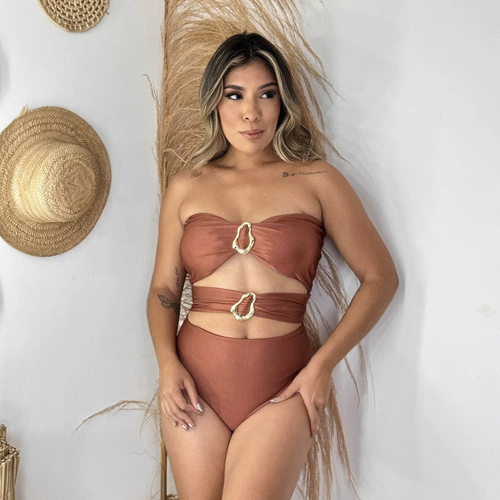 Ruby Charm Yüksek Bel Monokini
