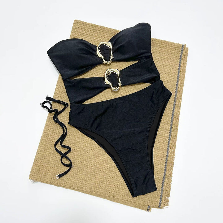 Ruby Charm Yüksek Bel Monokini