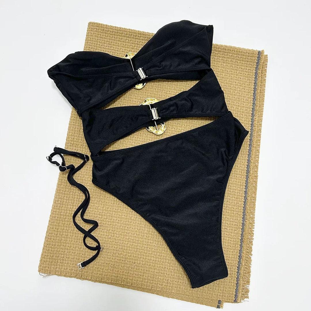 Ruby Charm Yüksek Bel Monokini