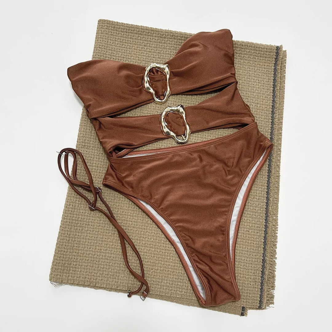Ruby Charm Yüksek Bel Monokini