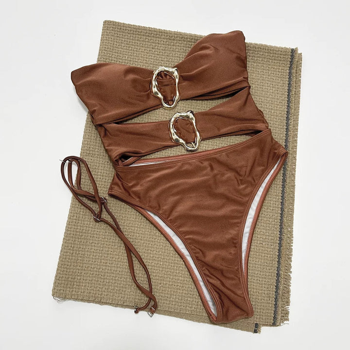 Ruby Charm Yüksek Bel Monokini