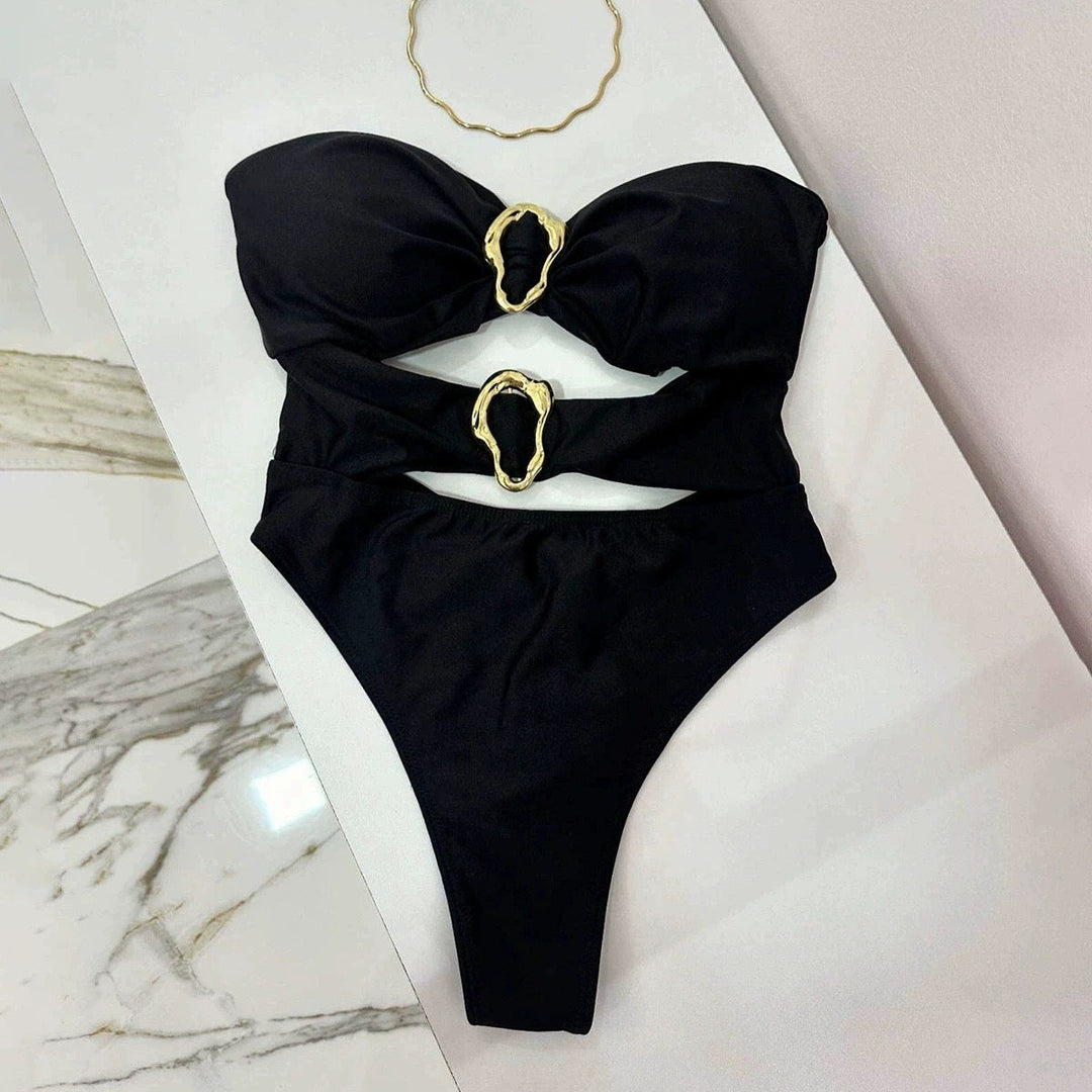 Ruby Charm Yüksek Bel Monokini