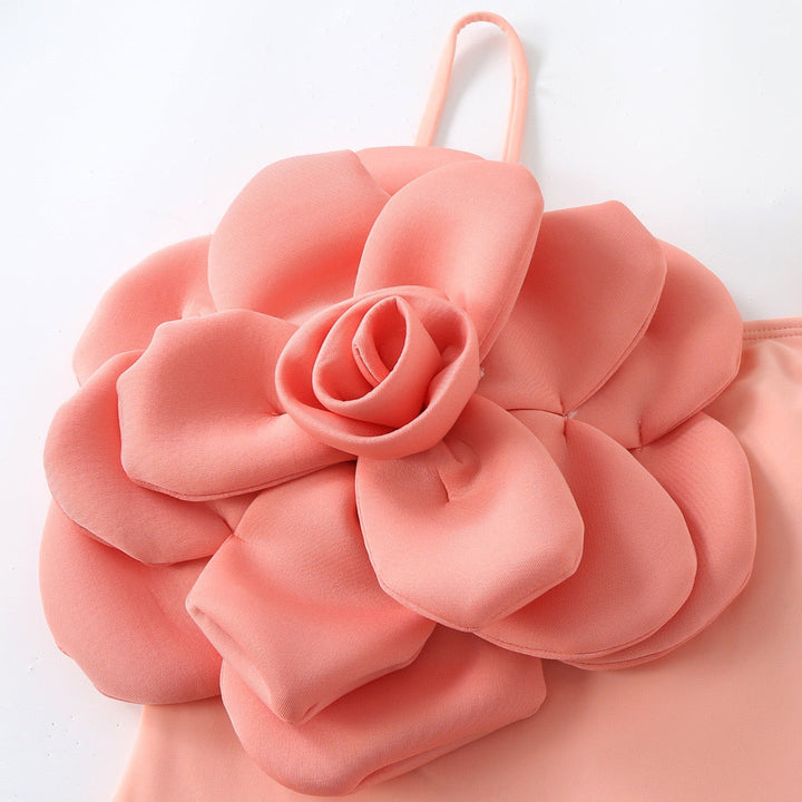 3D Dahlia Etekli Monokini Seti