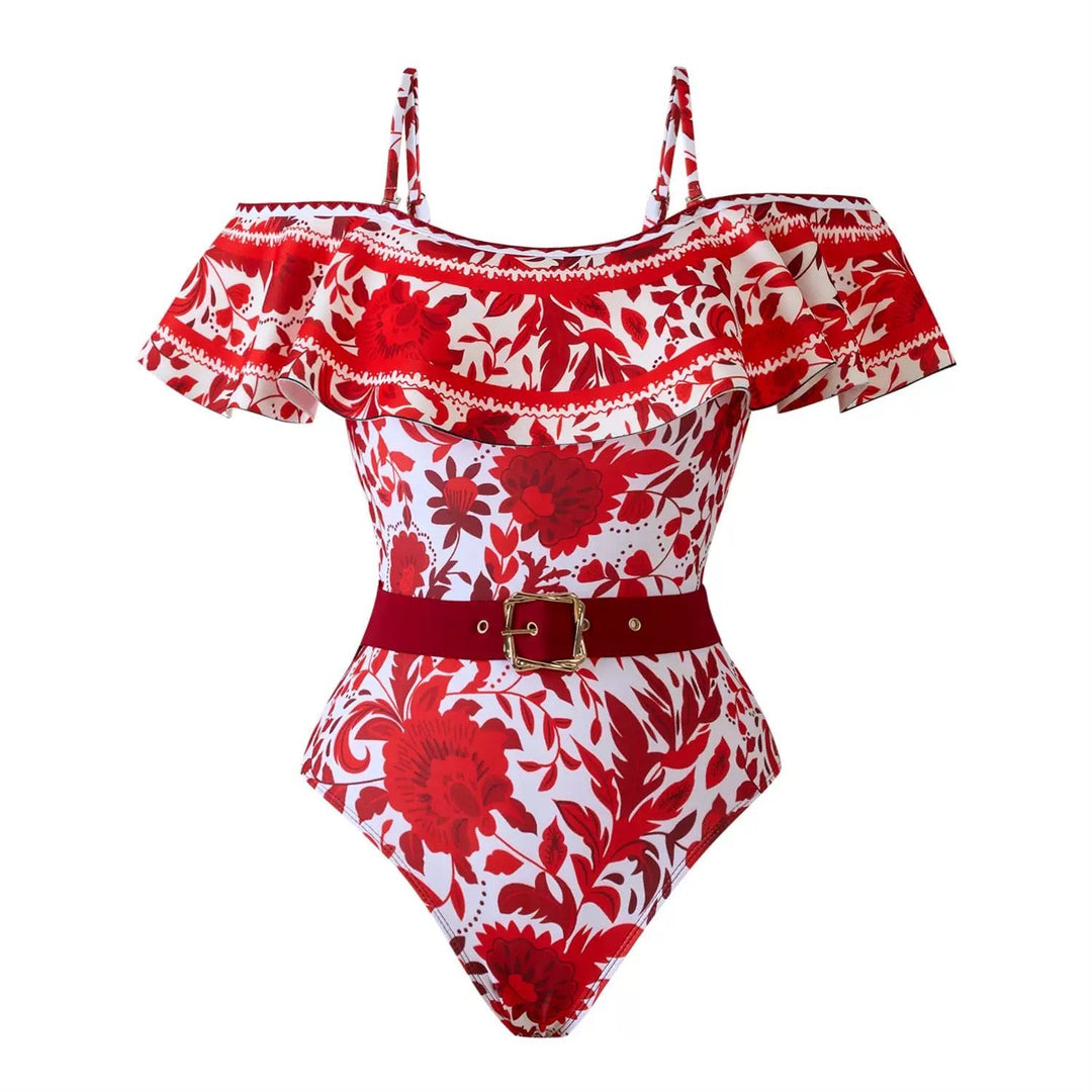 Ruby Rose Yüksek Bel Etekli Monokini Seti