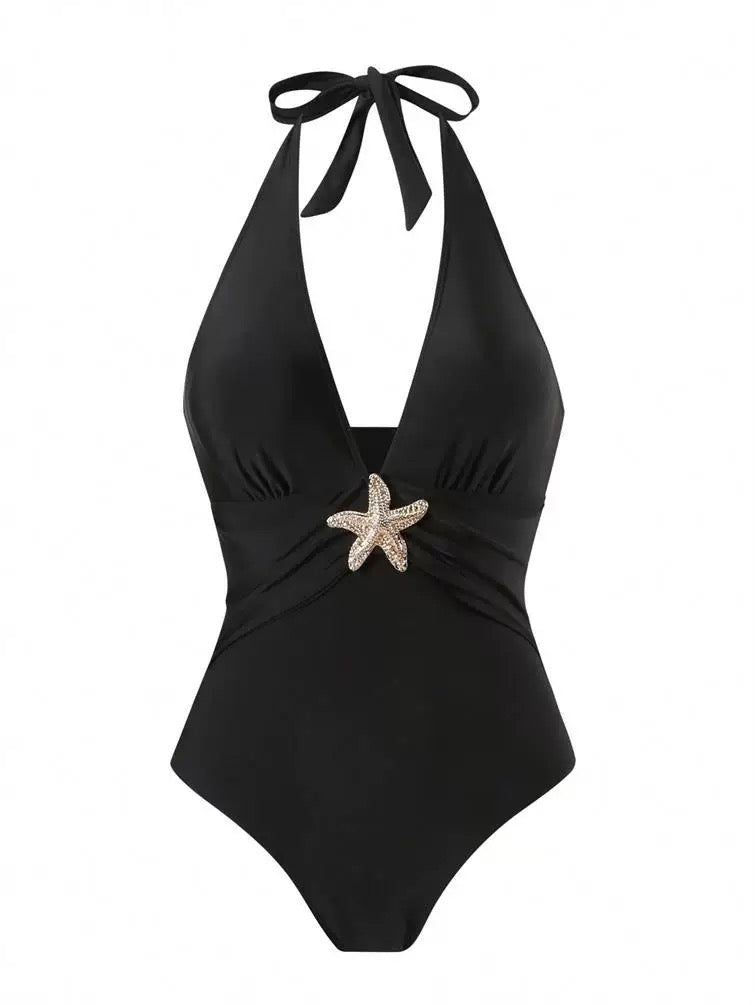 StarGaze Yüksek Bel Monokini Etek Seti