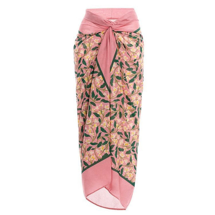 Clairz Çiçekli Monokini ve Pareo Seti