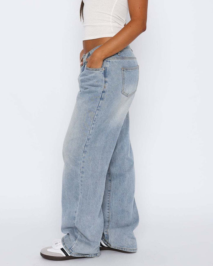 Yüksek Bel Modern Jean Pantolon