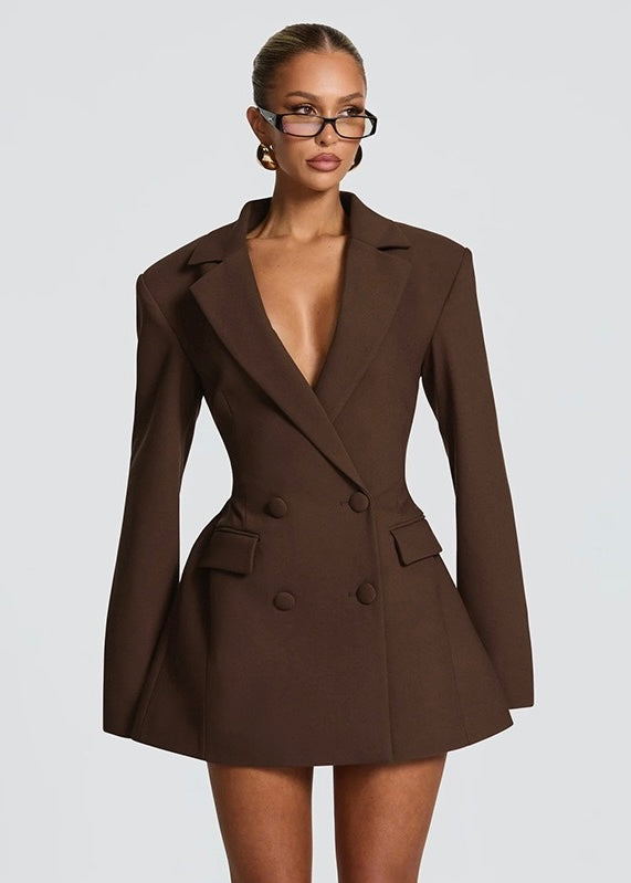 Şık Blazer Mini Elbise - Gece Davetleri İçin