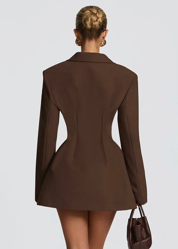 Şık Blazer Mini Elbise - Gece Davetleri İçin