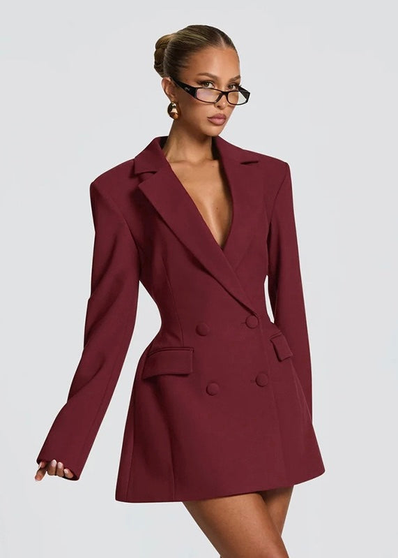 Şık Blazer Mini Elbise - Gece Davetleri İçin