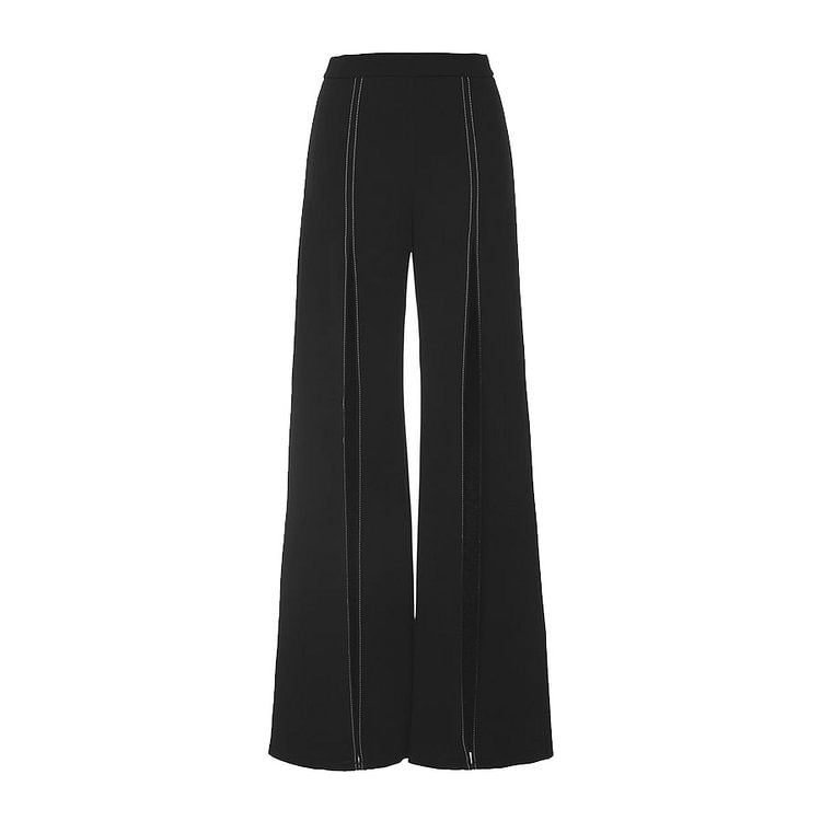 Yüksek Bel Kontur Monokini ve Geniş Paça Pantolon Seti