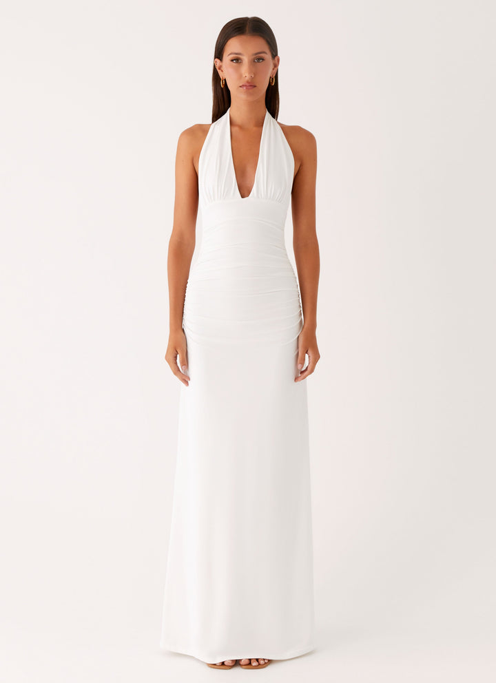 İlaria Yüksek Bel Halter Maxi Elbise