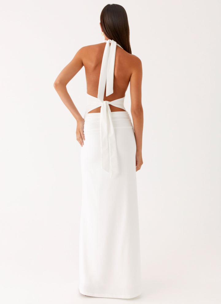 İlaria Yüksek Bel Halter Maxi Elbise