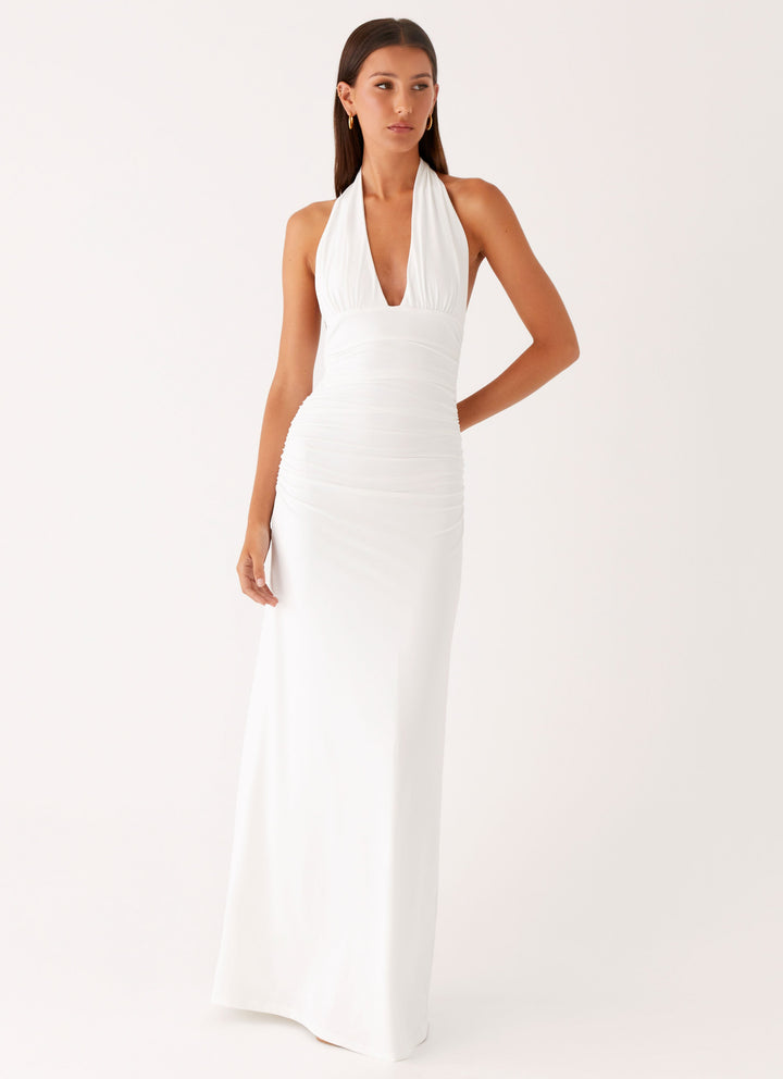 İlaria Yüksek Bel Halter Maxi Elbise