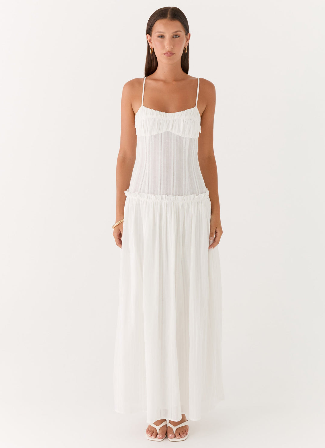 Jacinda Yüksek Bel Modern Maxi Elbise