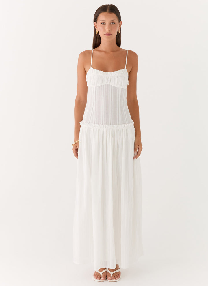 Jacinda Yüksek Bel Modern Maxi Elbise
