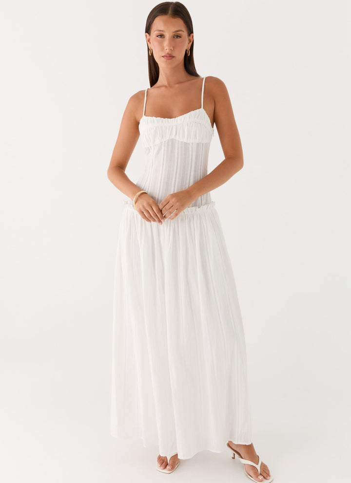 Jacinda Yüksek Bel Modern Maxi Elbise
