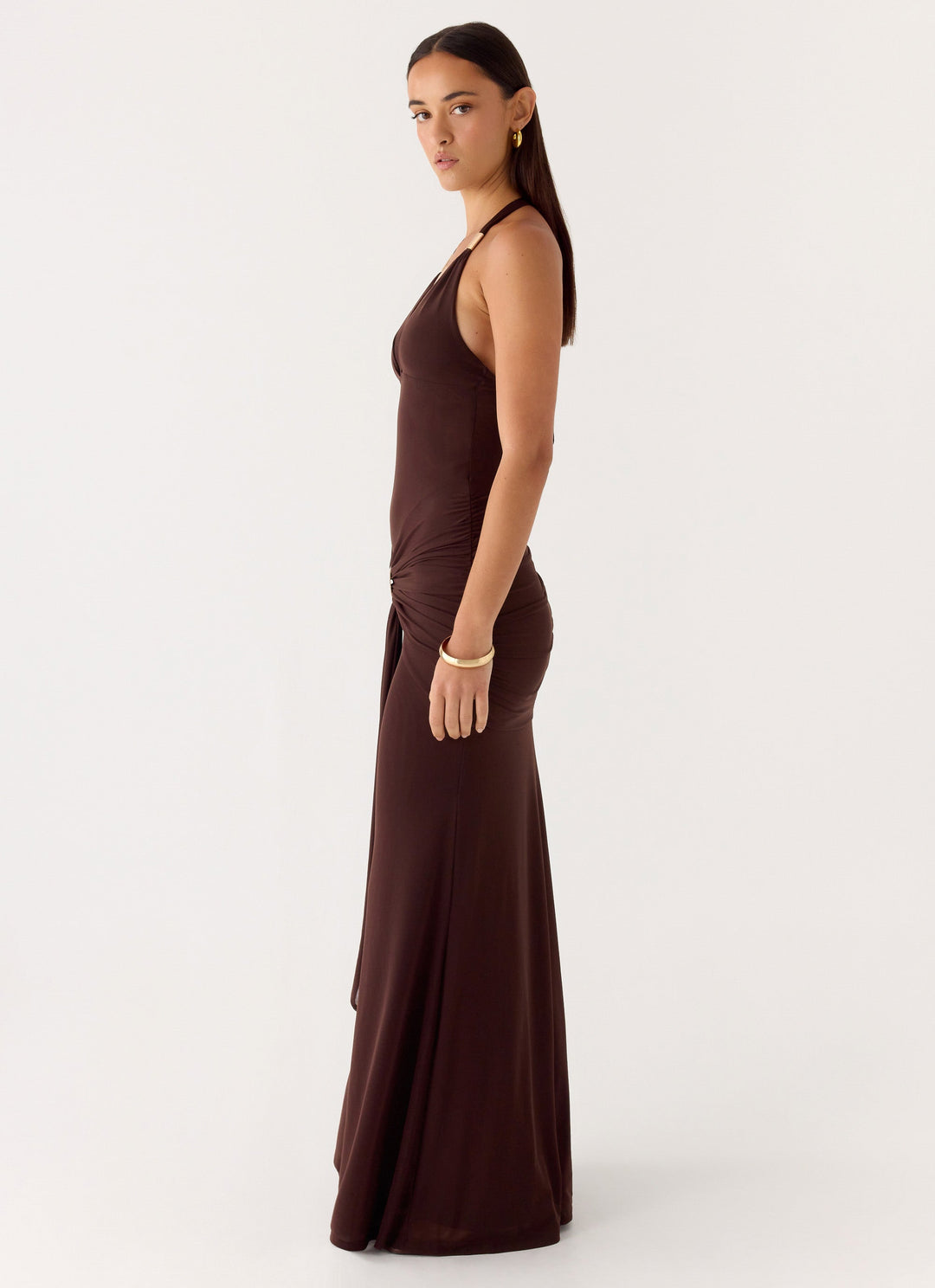 Miyah Halter Yüksek Bel Maxi Elbise