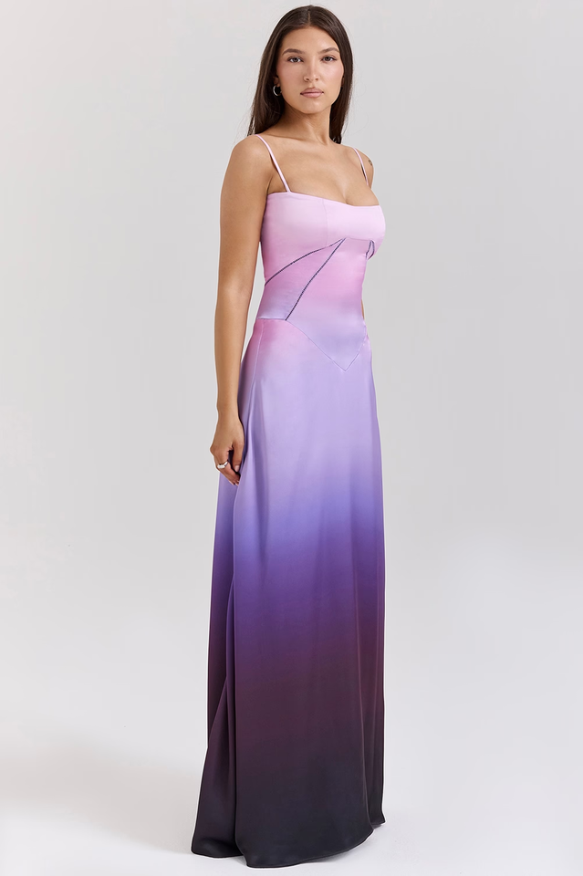 Siyah Dantel Maxi Elbise