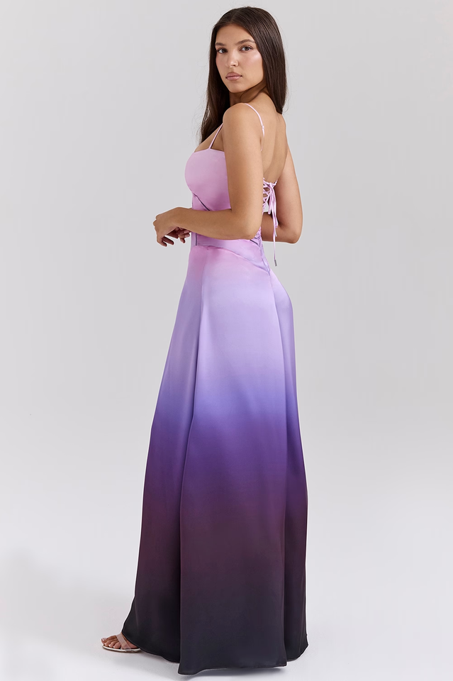 Siyah Dantel Maxi Elbise