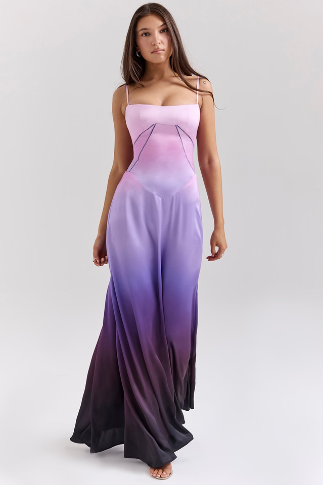 Siyah Dantel Maxi Elbise