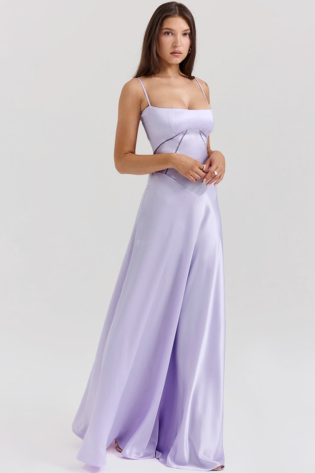 Siyah Dantel Maxi Elbise