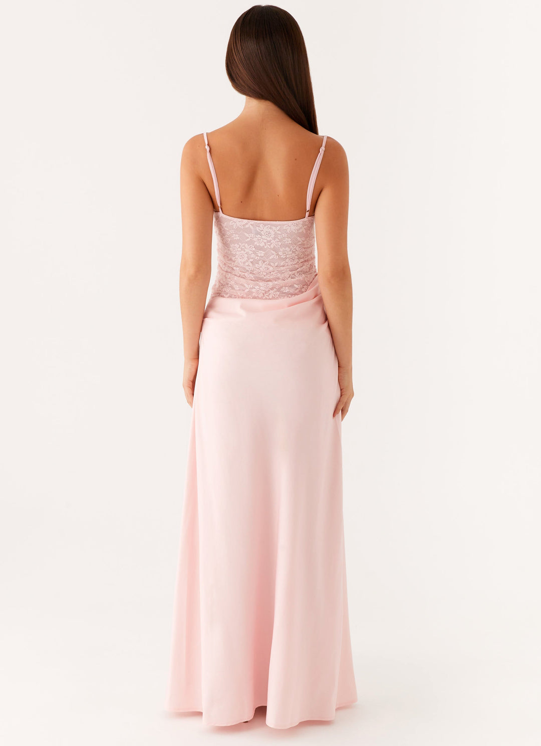 Romy Pembe Maxi Elbise