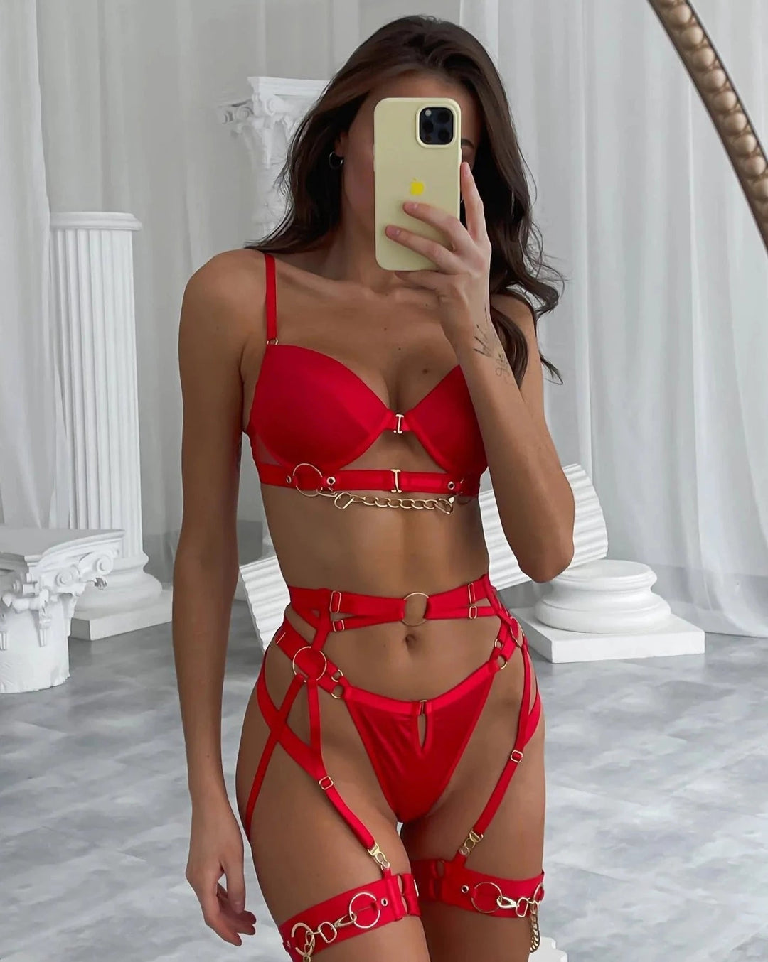 Hazel Yüksek Bel Lüks İç Giyim Seti