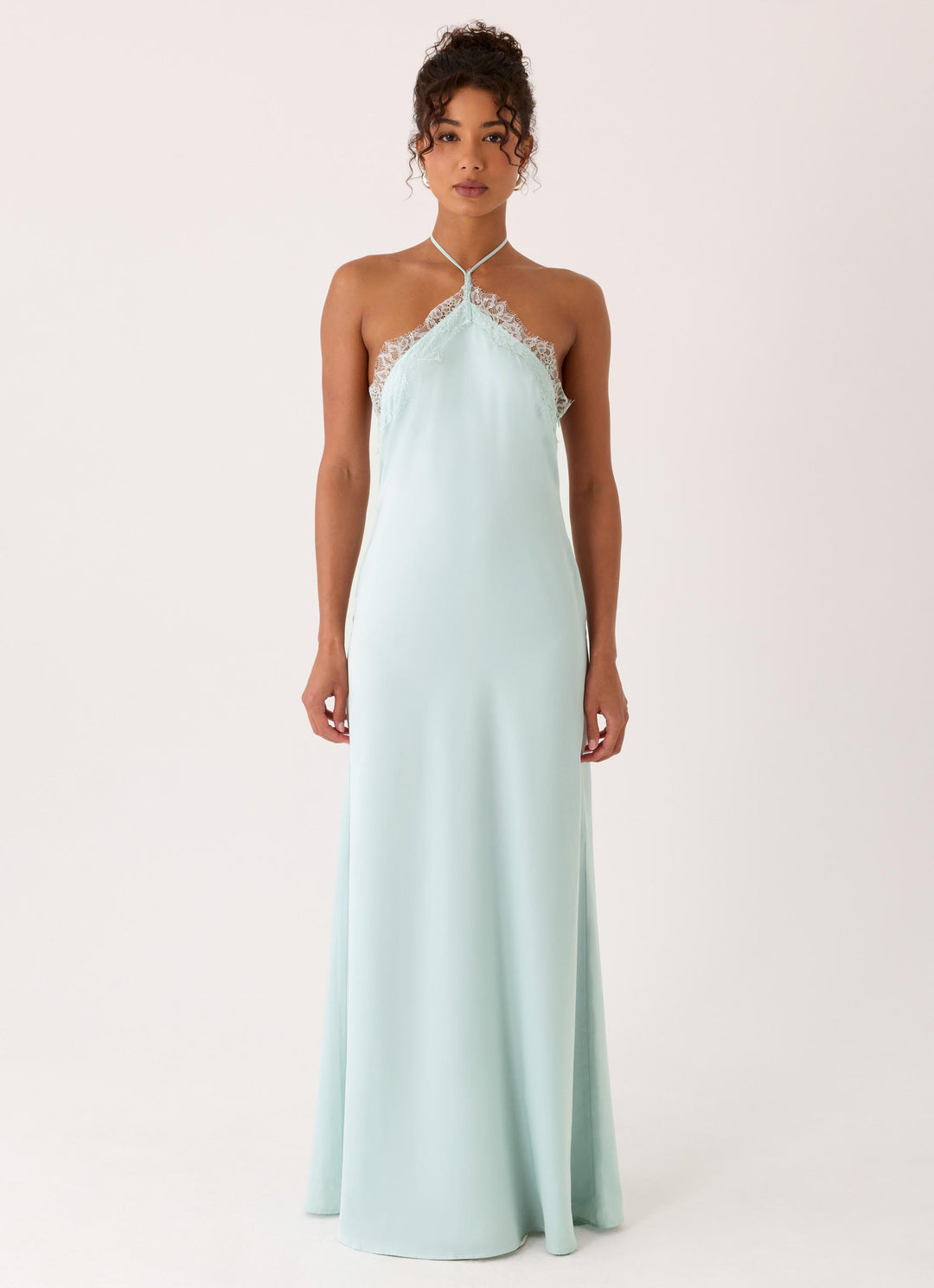 Samaria Yüksek Bel Halter Maxi Elbise